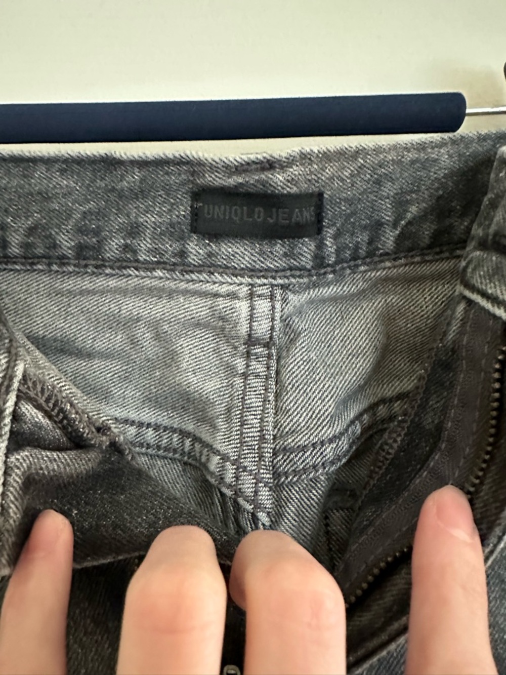 Uniqlo Wide Straight Jeans Gray 27inch - Picture 4 of 8